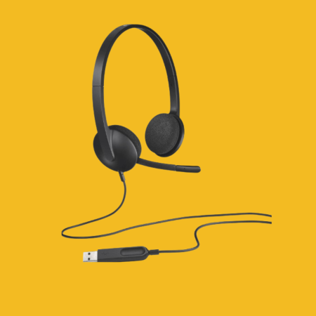 Logitech H340 Headset – USB-A Computer Headset with Noise-Cancelling Mic